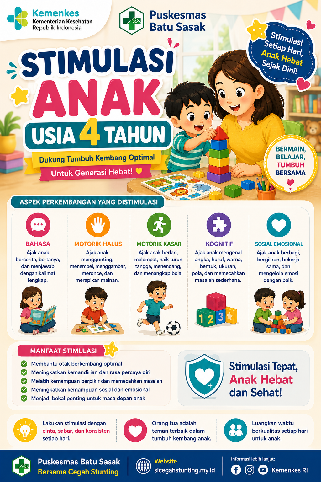 Stimulasi anak usia 4 tahun